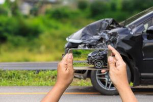 taking picture of accident scene