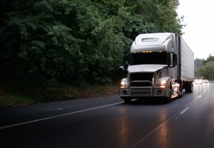 Tractor Trailer, Big Rig, Semi Truck on Highway